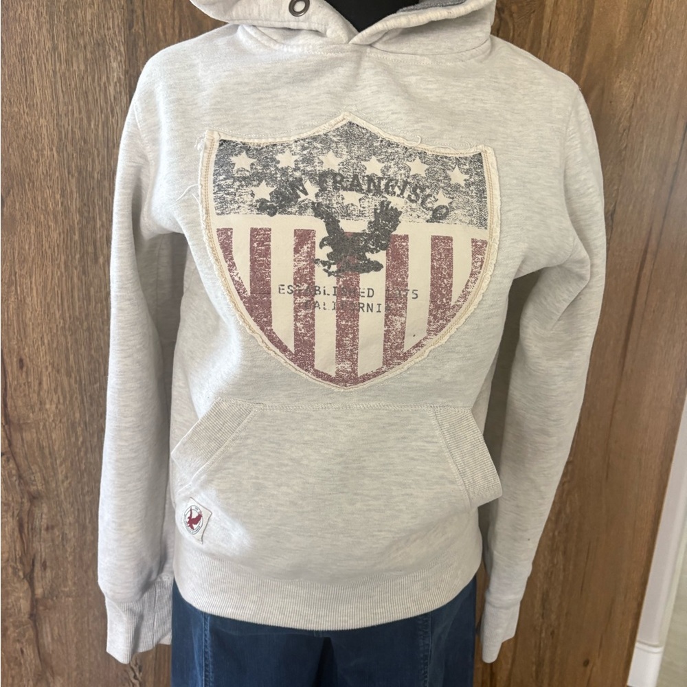 Gray Shield Graphic Hoodie